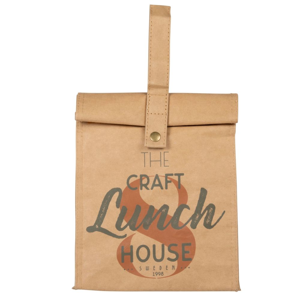 Sac isotherme en aluminium beige et gris imprimé Sac isotherme en aluminium beige et gris imprimé