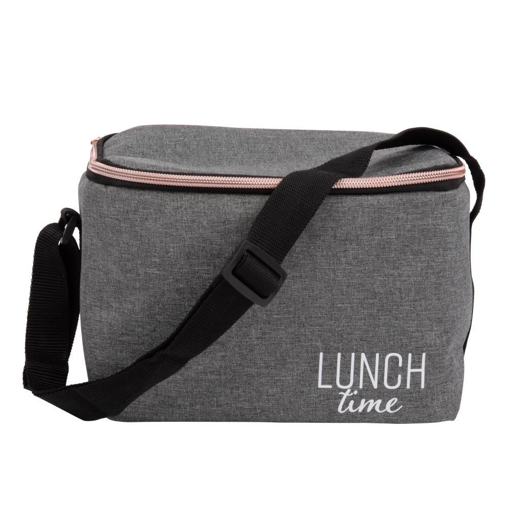 Sac isotherme en aluminium gris imprimé