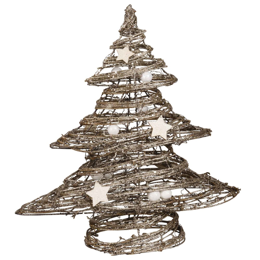 Sapin lumineux en rotin H40 Sapin lumineux en rotin H40