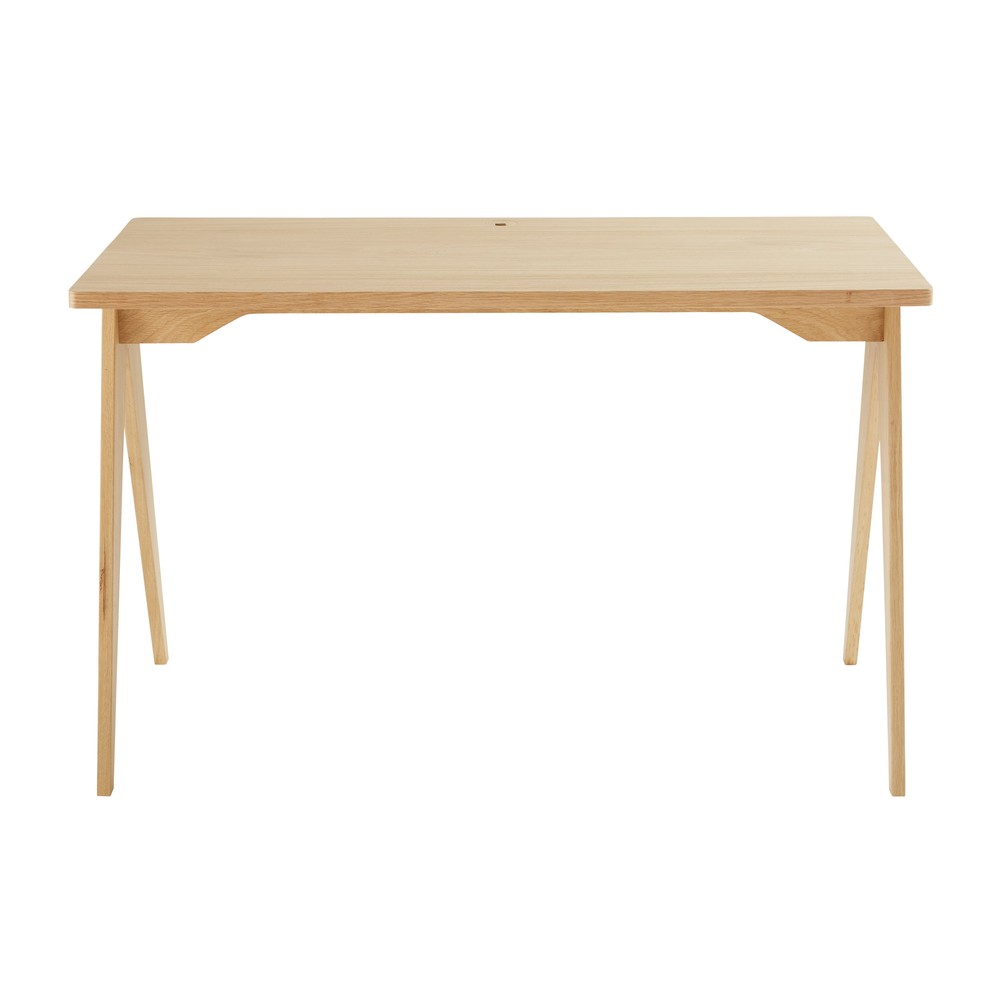 Scrivania professionale in legno di quercia, 120 cm - Modello Contemporaneo - - Legno - Maisons du Monde