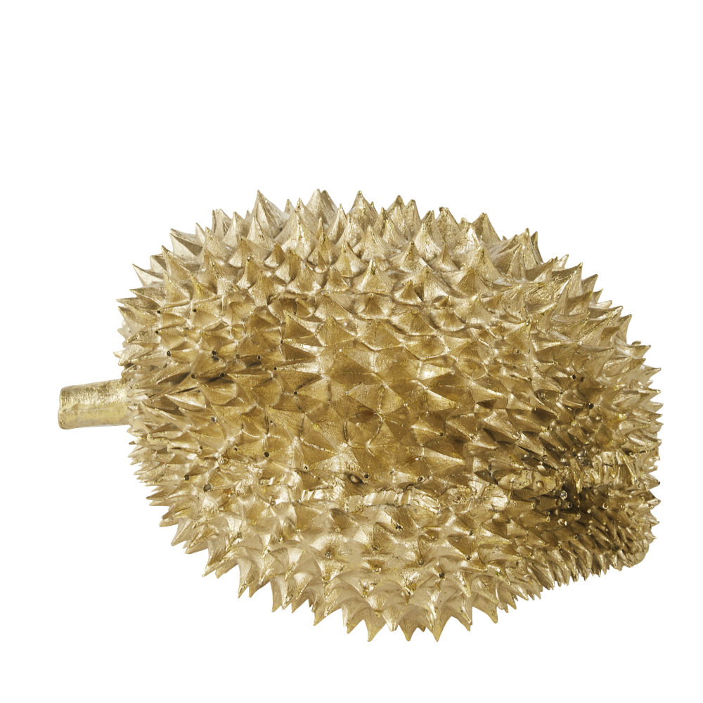 Sculpture fruit durian doré 25x16 Sculpture fruit durian doré 25x16