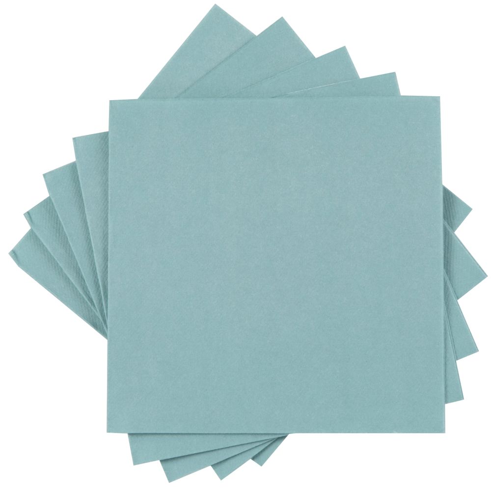 Serviettes en papier bleues (X20)