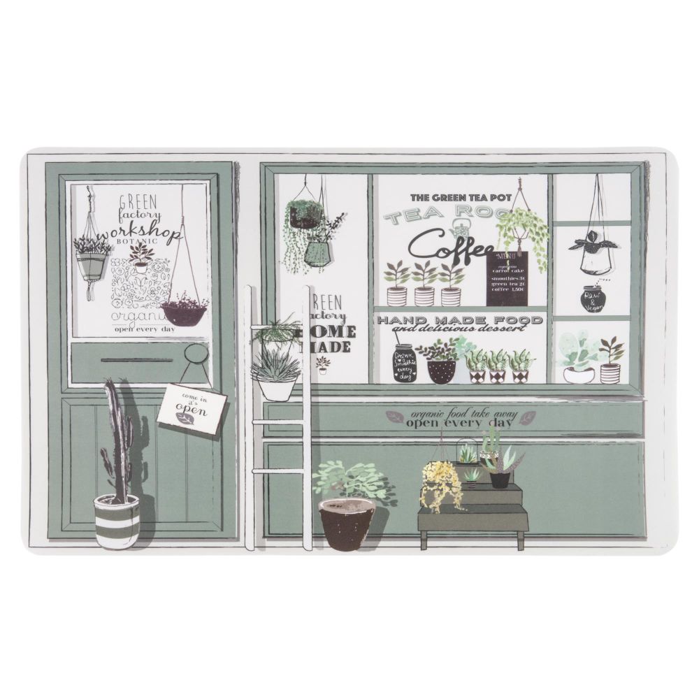 Set de table en plastique imprimé vitrine
