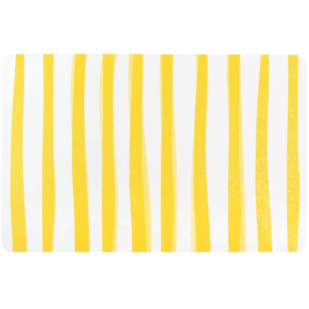 Set de table jaune et blanc
