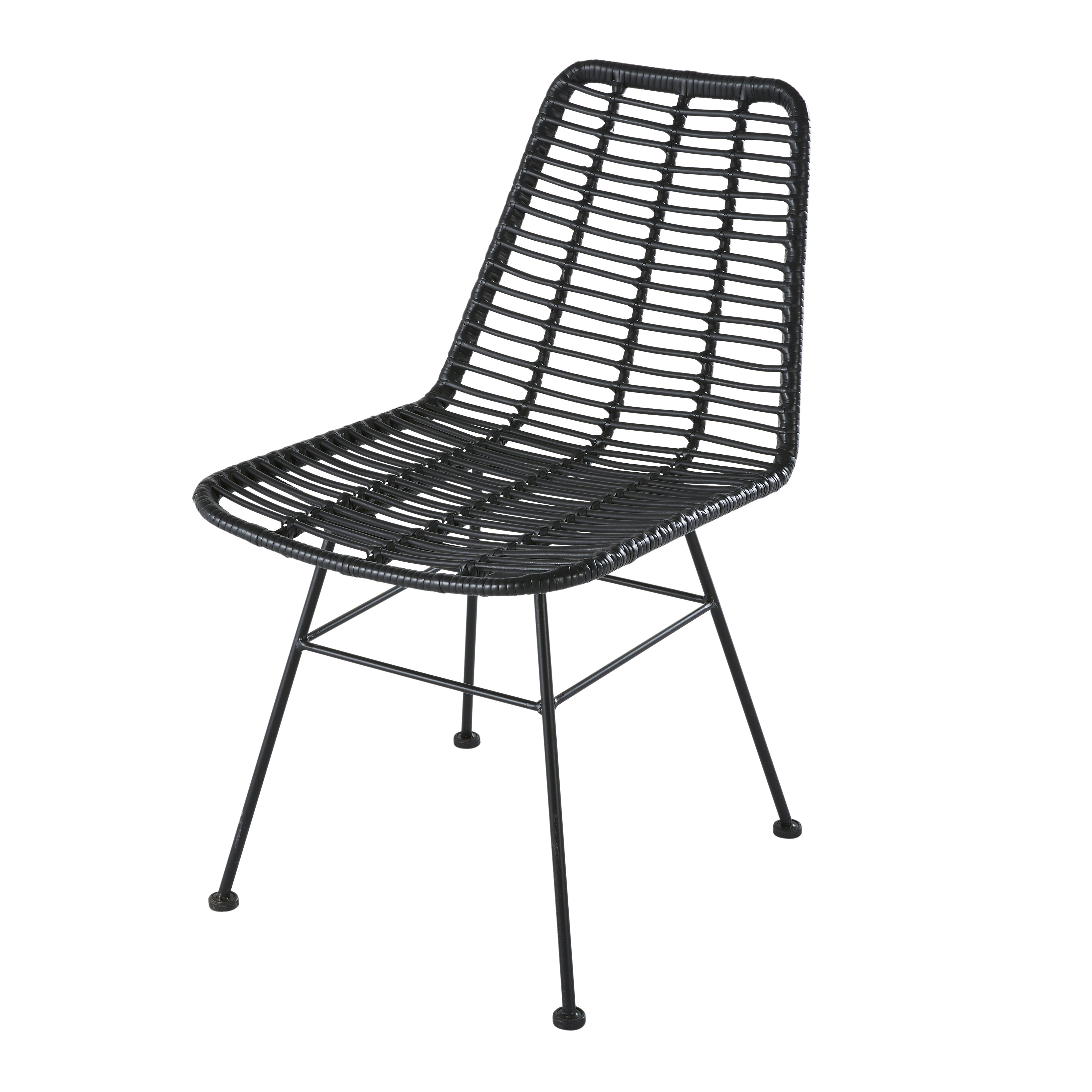 Silla de jardín profesional de resina negra Estilo marinero Resina Maisons du monde