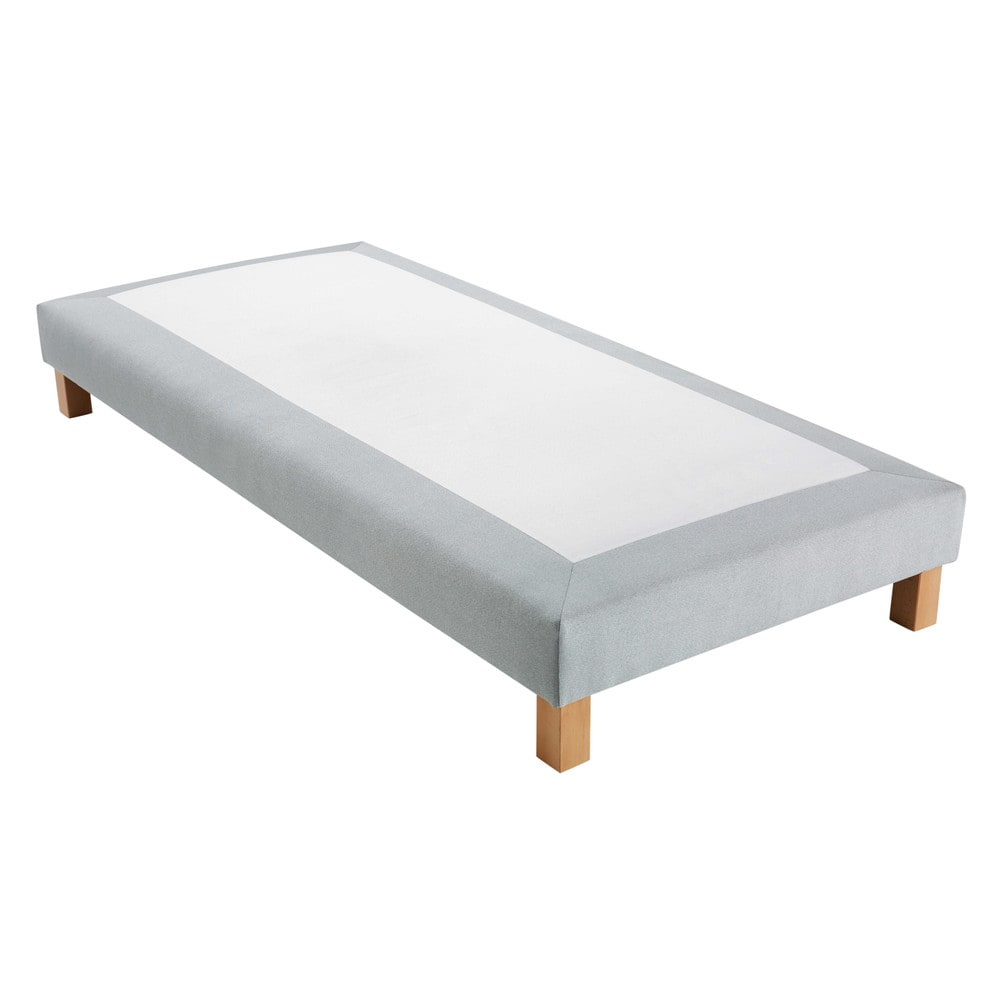 Sommier tapissier gris clair 90x200 (photo) Sommier tapissier gris clair 90x200