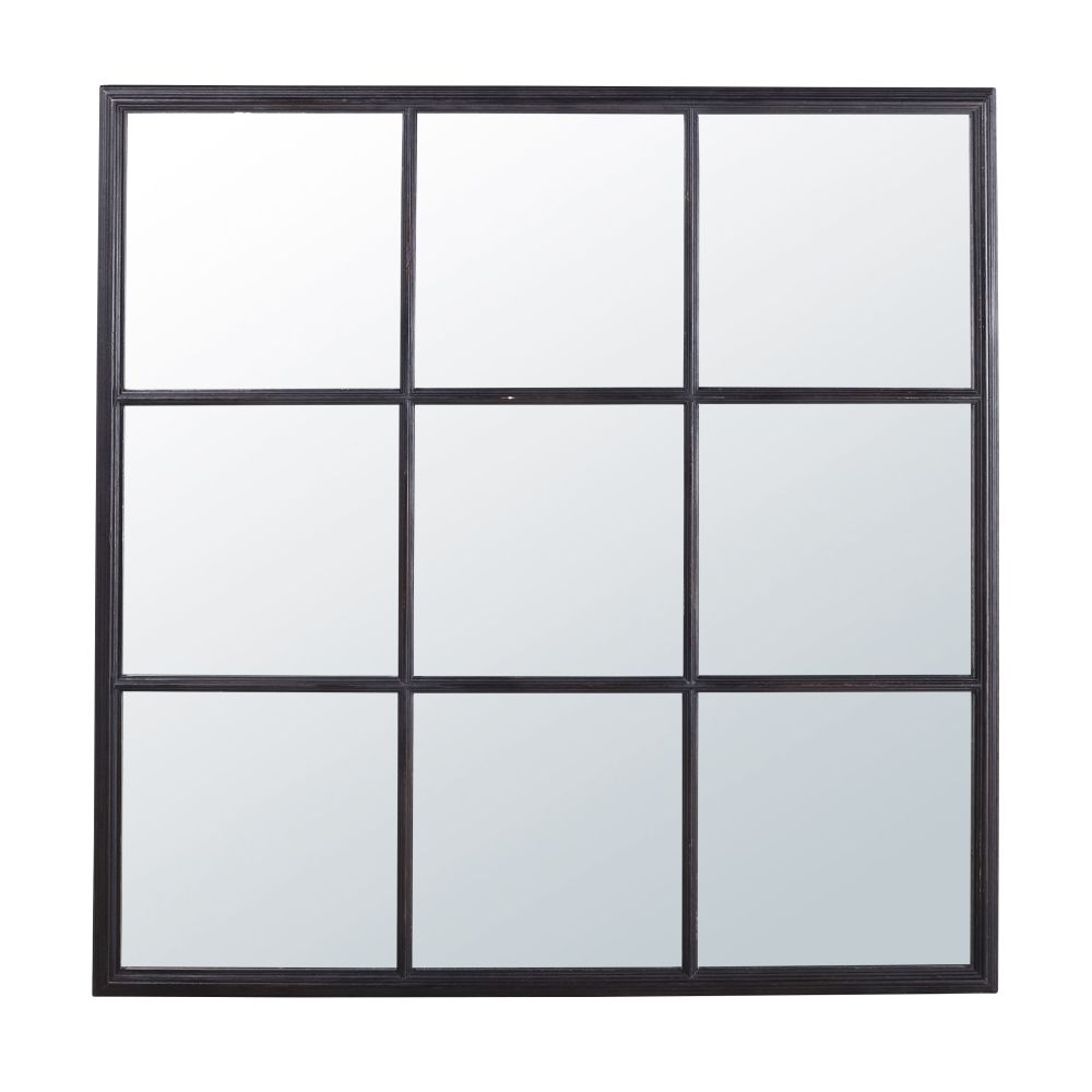 Spiegel, schwarz 118x118