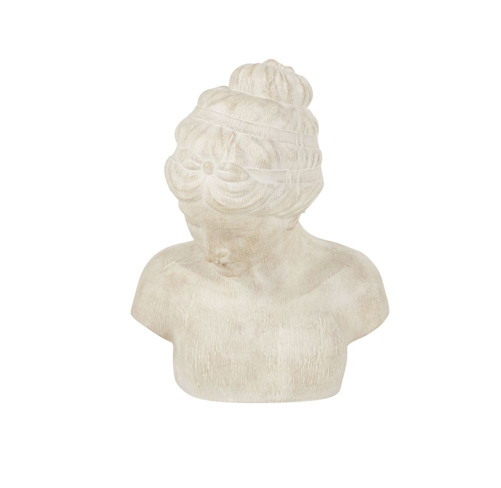 Statuette buste femme beige effet vieilli H50 Statuette buste femme beige effet vieilli H50