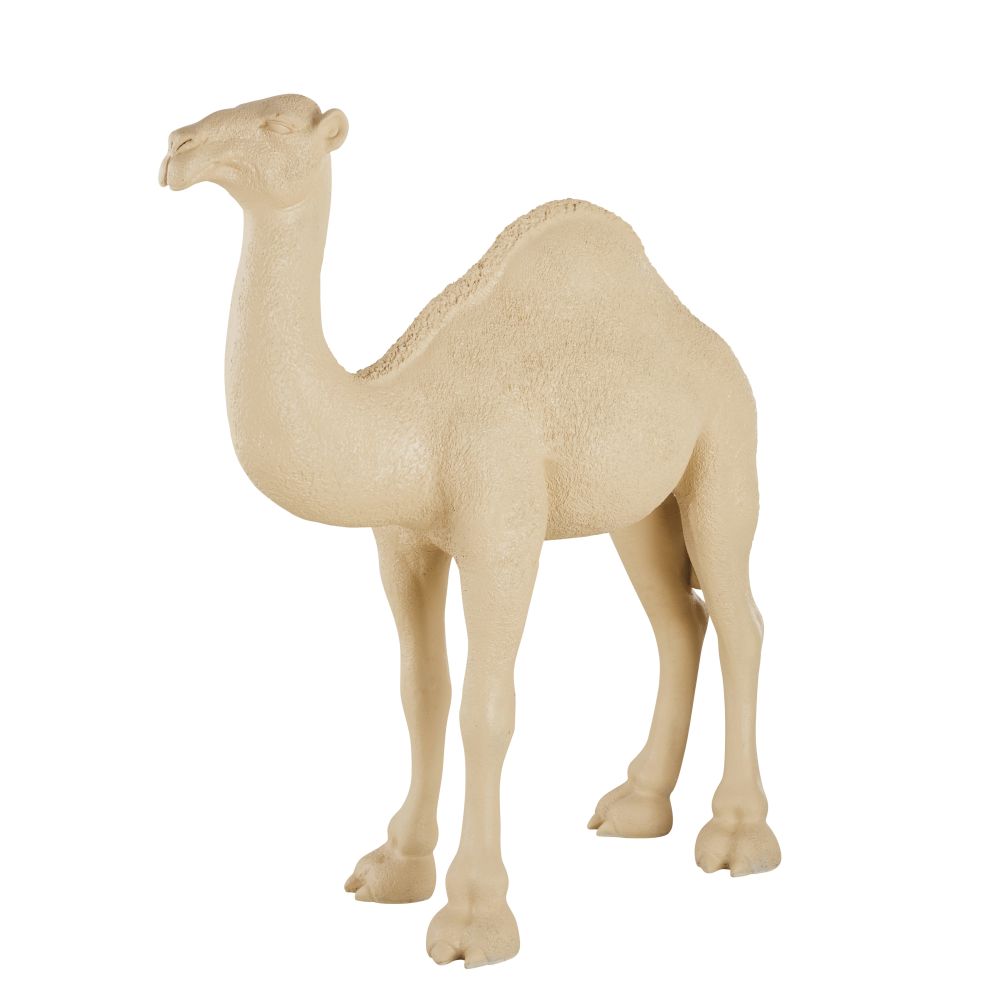 Statuette dromadaire en résine beige sable H150 Statuette dromadaire en résine beige sable H150