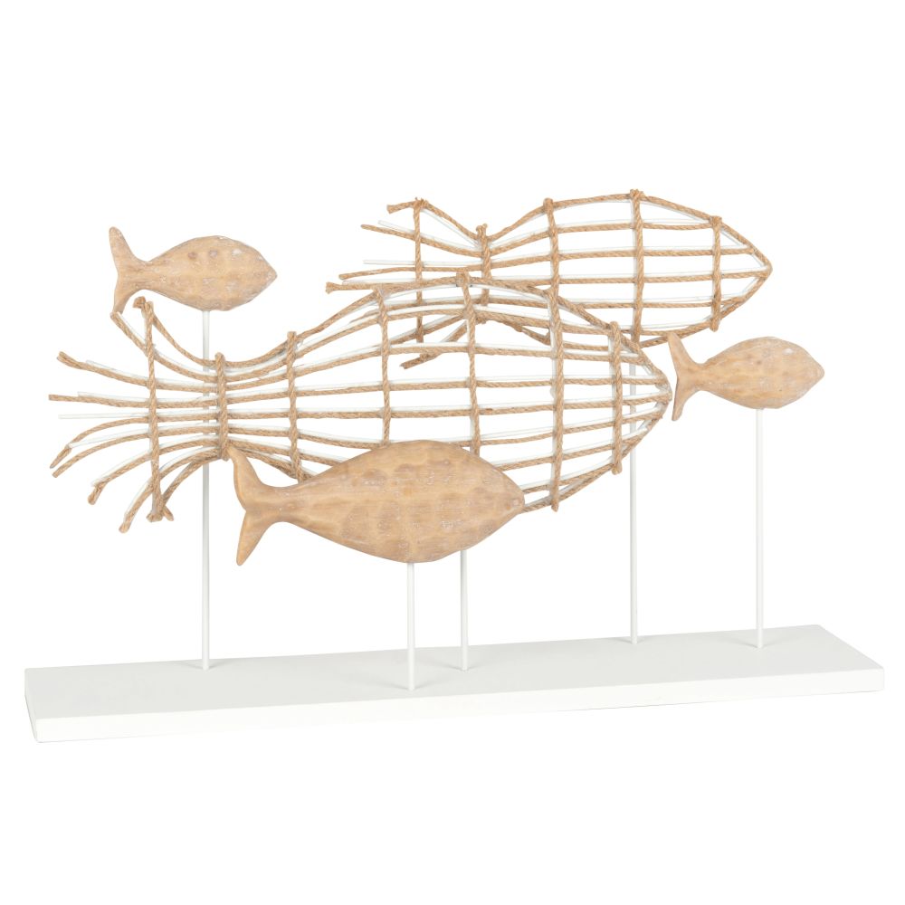 Statuette poissons bicolores L45 Statuette poissons bicolores L45