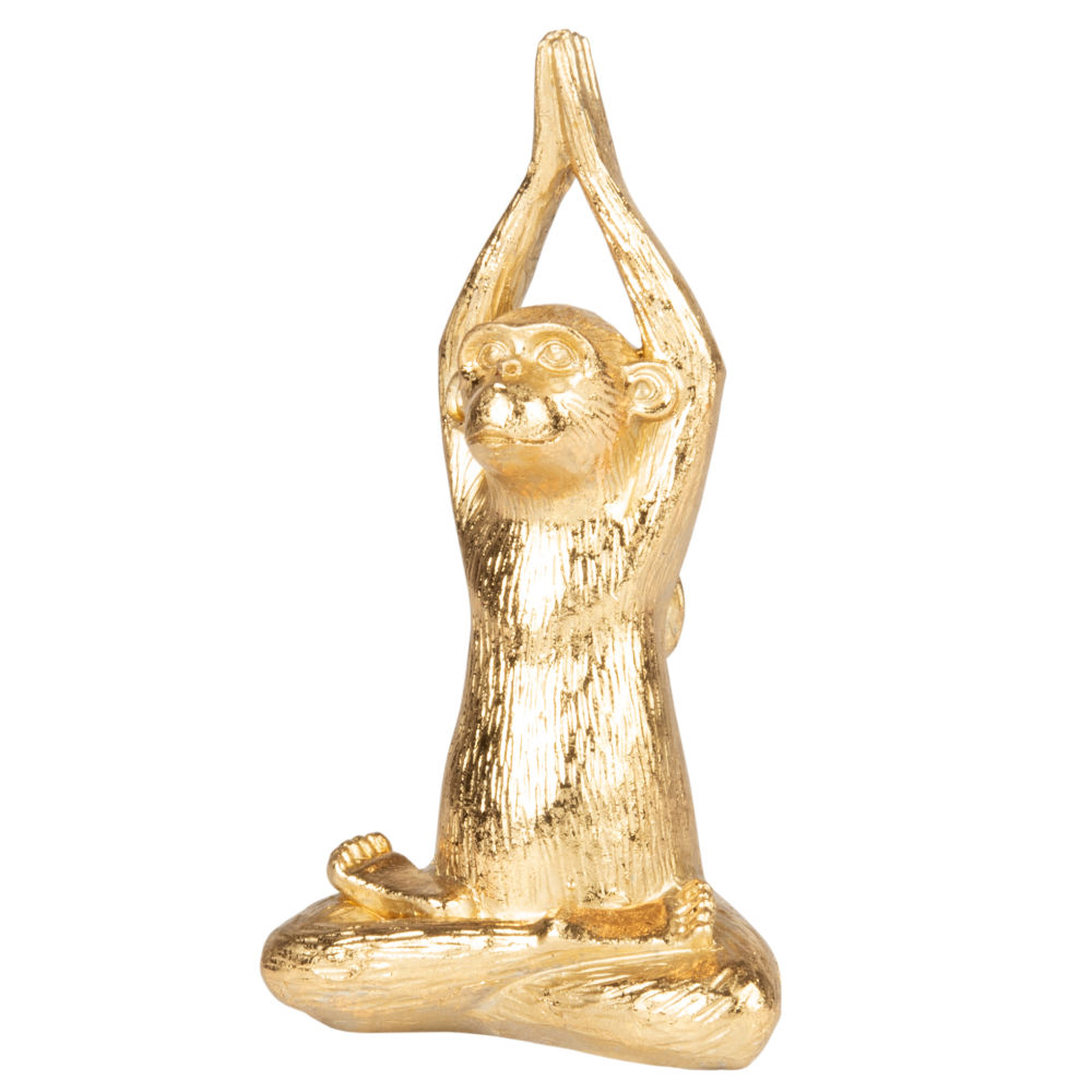 Statuette singe dorée H15 Statuette singe dorée H15