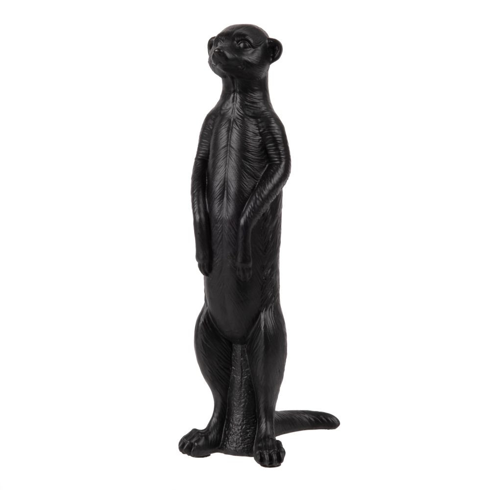 Statuette suricate noir H39 Statuette suricate noir H39