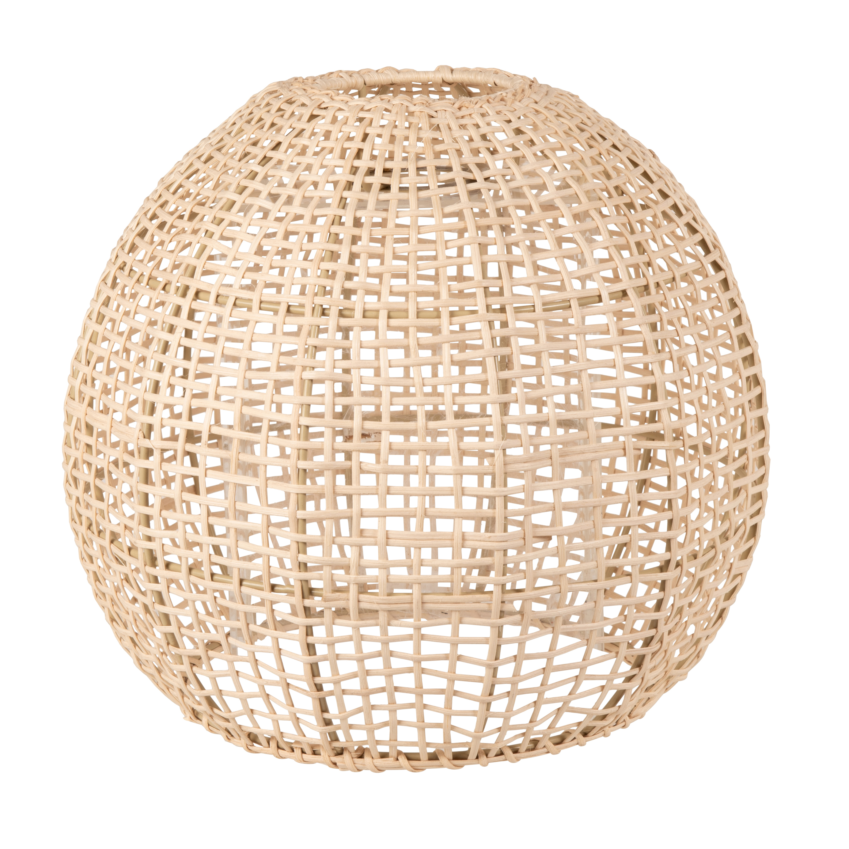 Suspension aérienne boule en rotin