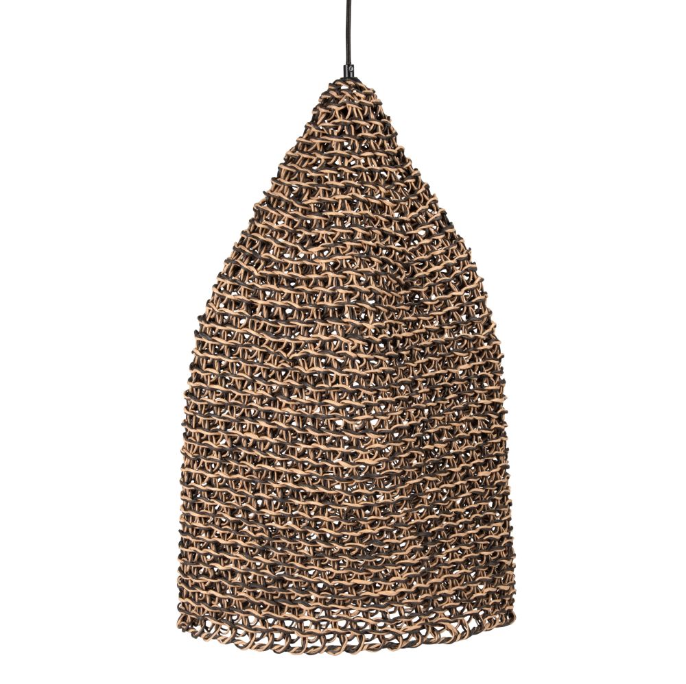 Suspension cloche noire et marron Suspension cloche noire et marron