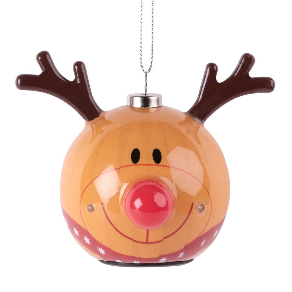 Suspension de Noël à LED tête de cerf en papier Suspension de Noël à LED tête de cerf en papier