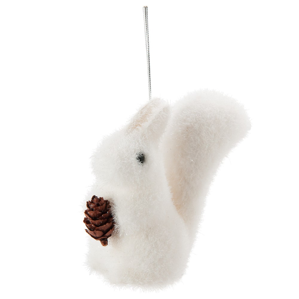 Suspension de Noël écureuil blanc Suspension de Noël écureuil blanc