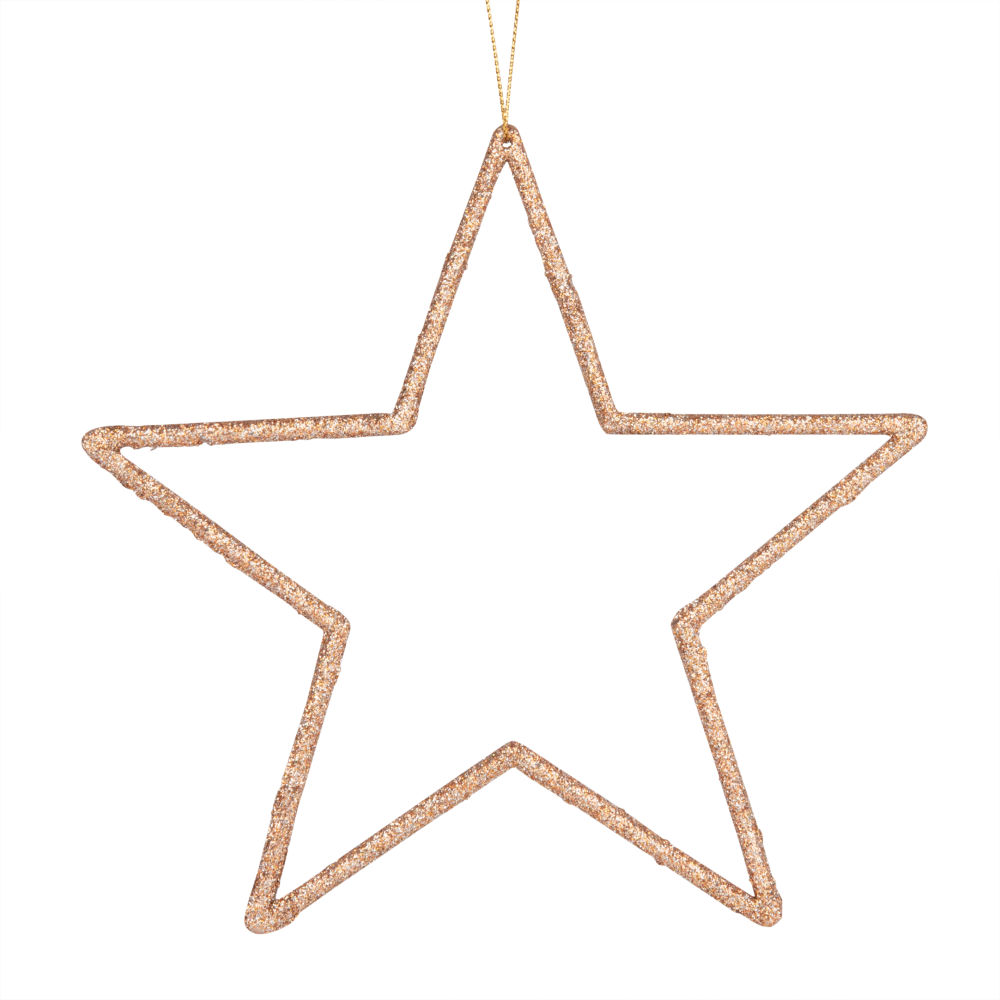 Suspension de Noël en métal marron brillant Suspension de Noël en métal marron brillant