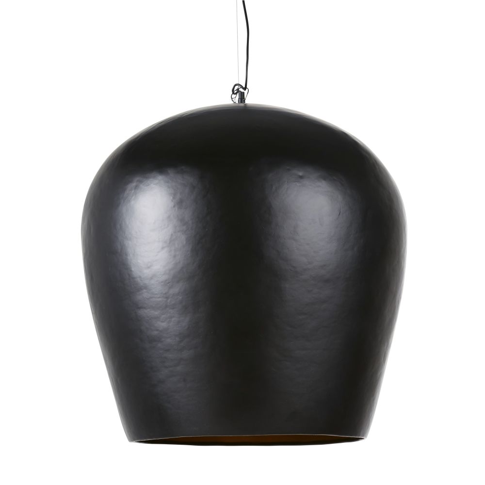 Suspension en acier noir et intérieur doré Suspension en acier noir et intérieur doré