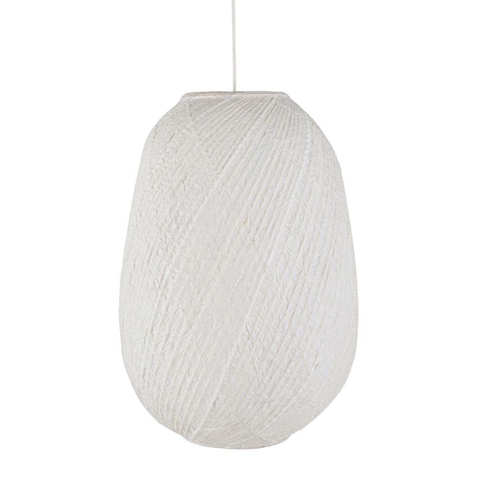 Suspension en bambou et papier de riz blancs