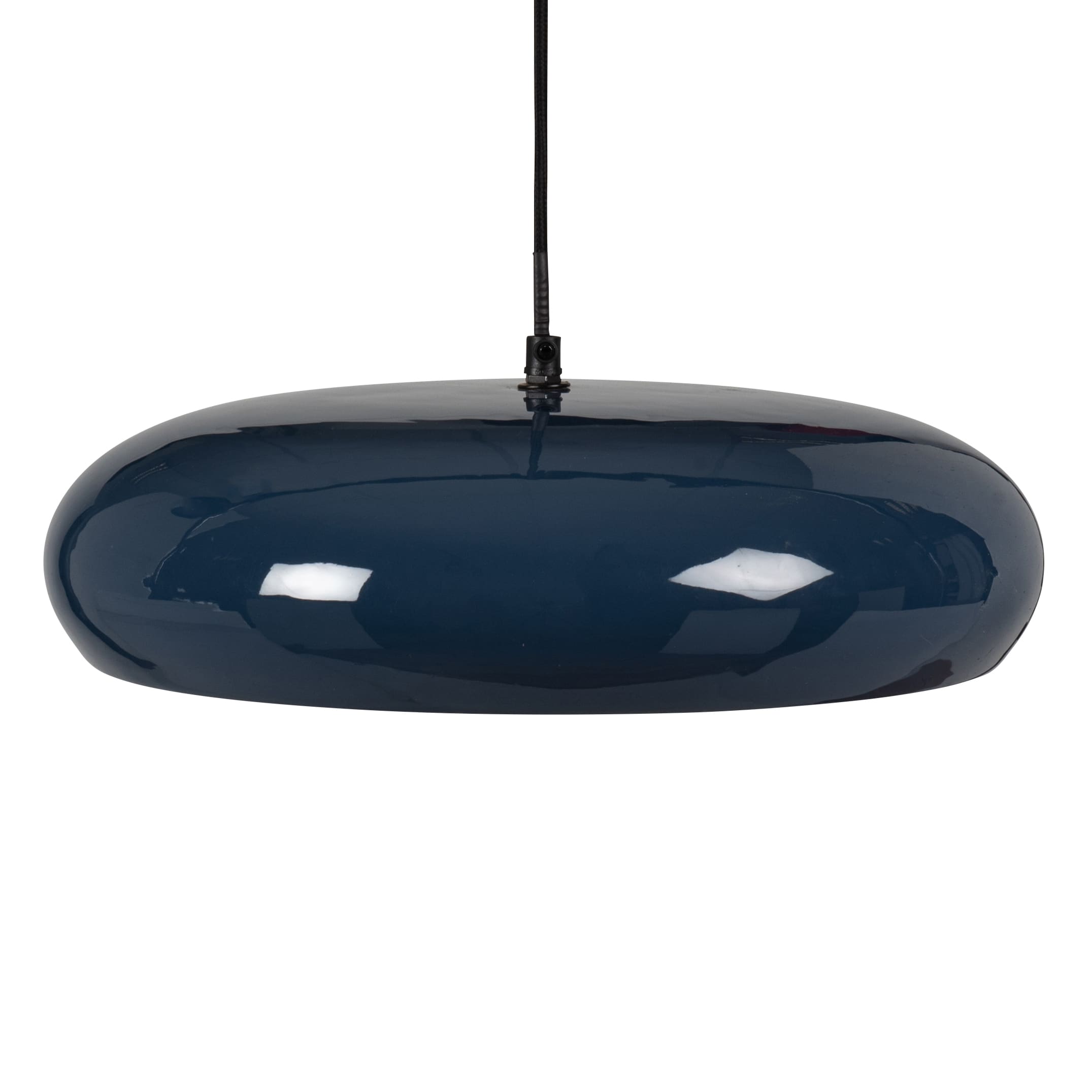 Suspension en métal bleu