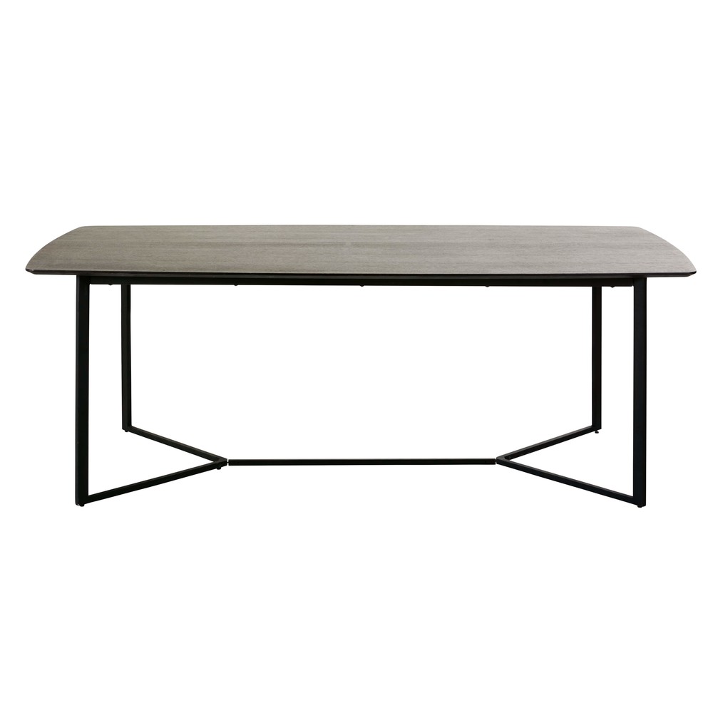Table à manger 6/8 personnes noire L210 Table à manger 6/8 personnes noire L210