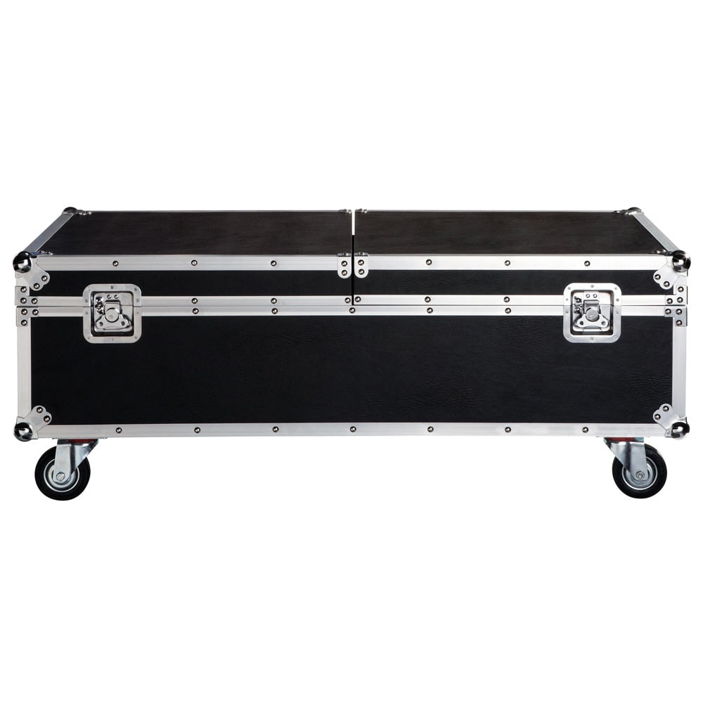 Table basse à roulettes noire L120 Table basse à roulettes noire L120