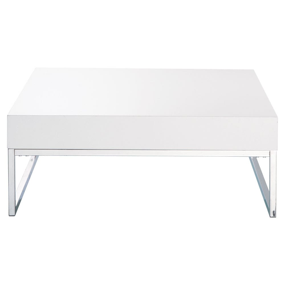 Table basse blanc laqué