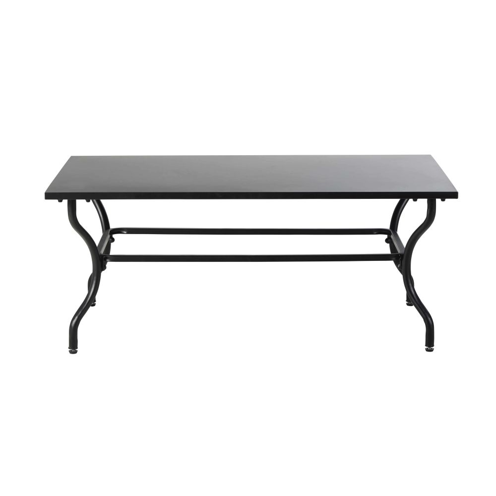 Table basse de jardin en mÃ©tal et fer forgÃ© noirs
