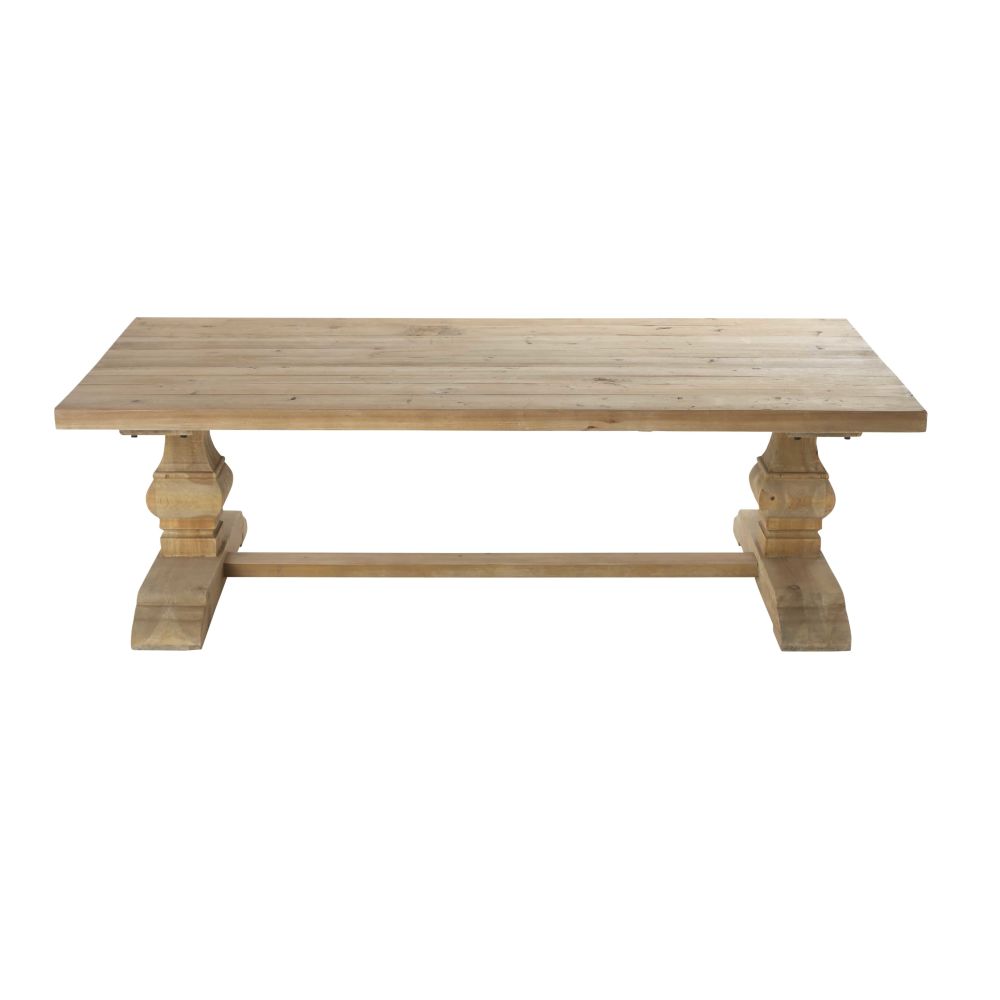 Table basse en pin effet vieilli