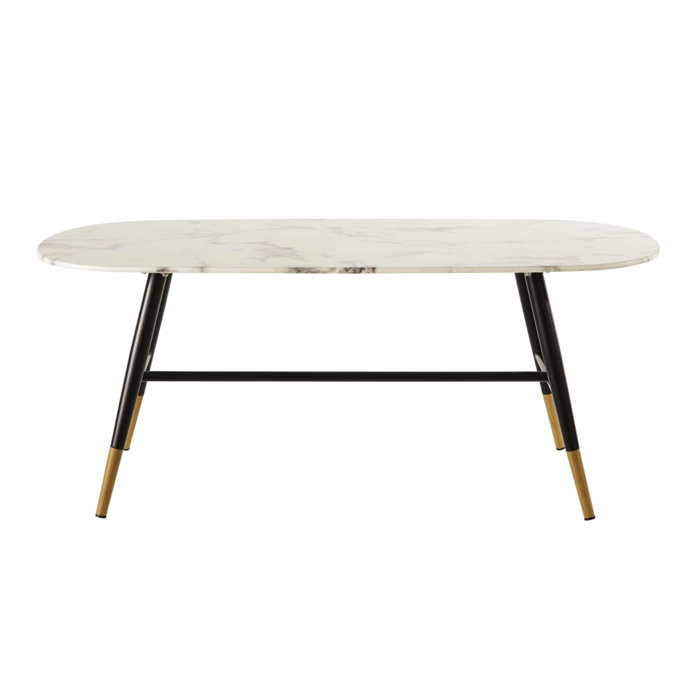 Table basse en verre trempé effet marbre