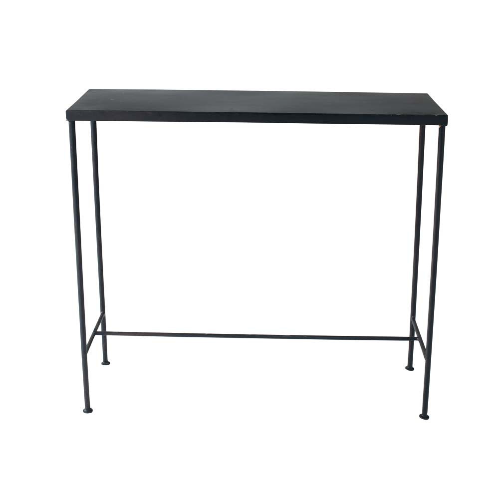Table console indus en métal noire L 90 cm