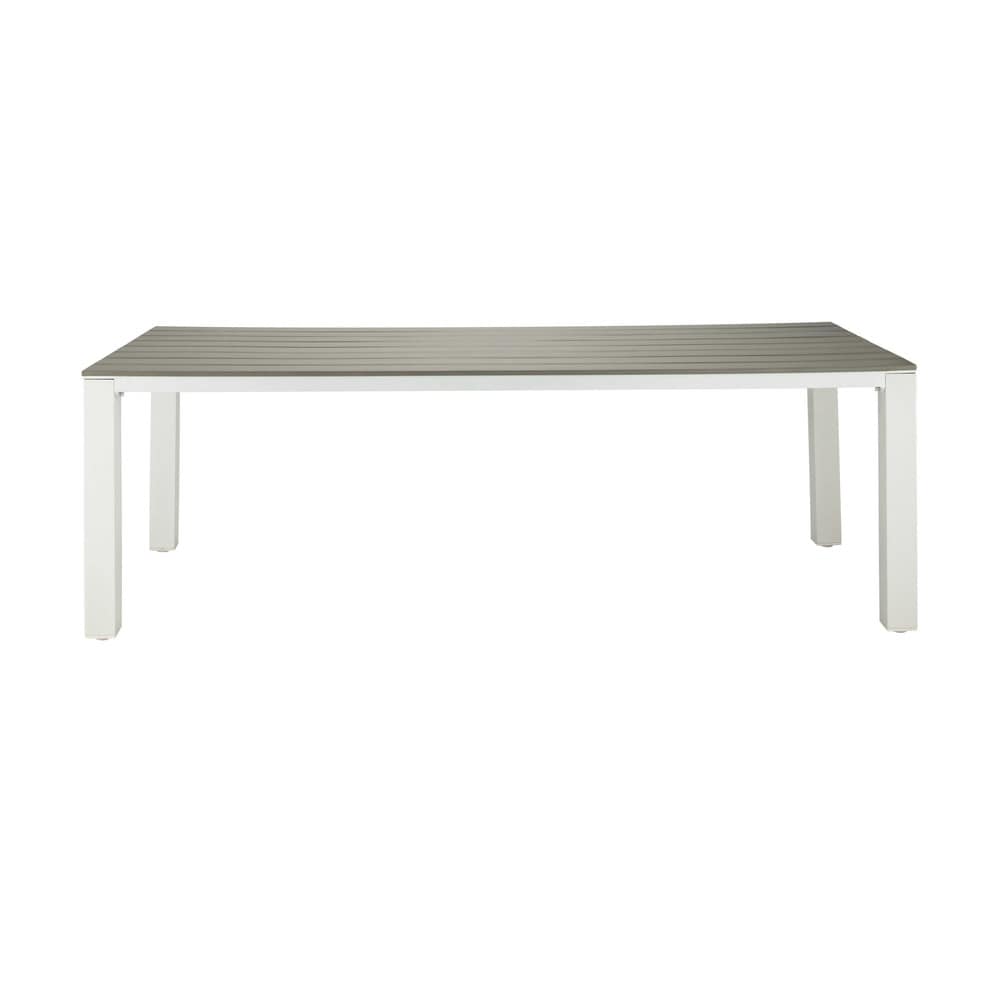Table de jardin 8/10 personnes en aluminium et composite L230 (photo) Table de jardin 8/10 personnes en aluminium et composite L230