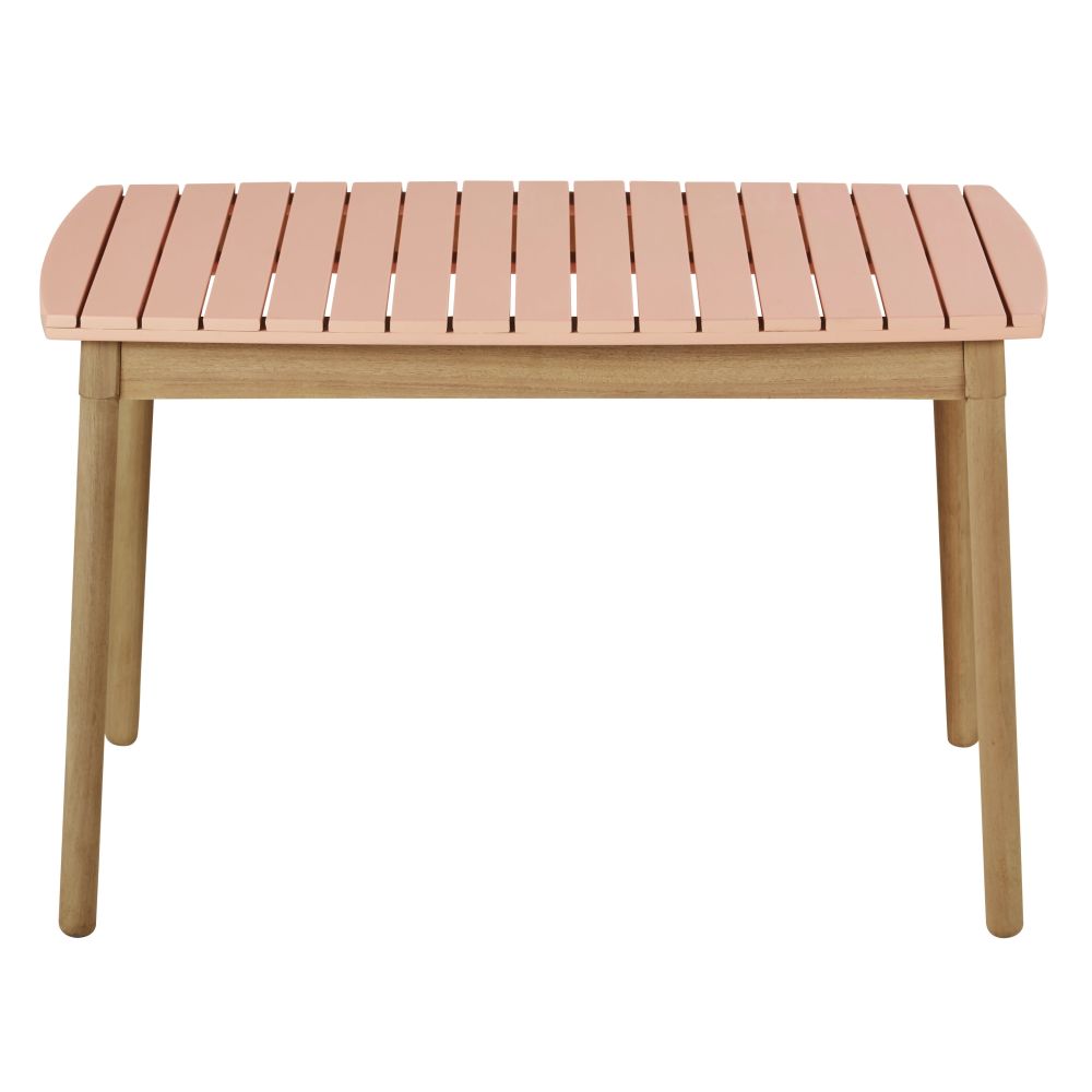 Table de jardin enfant en bois d'acacia rose L80