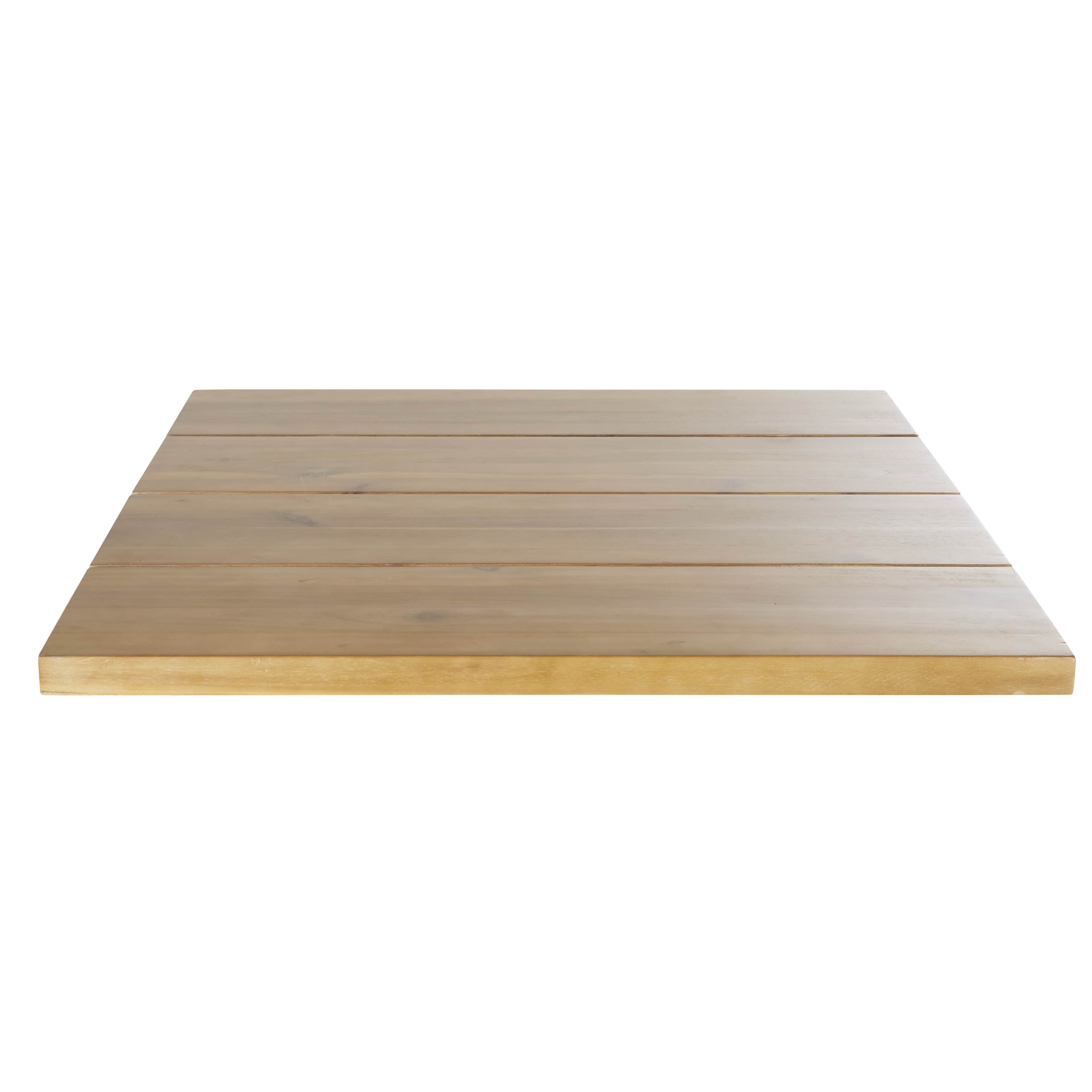 Tablero de mesa cuadrado de acacia 2 personas L.70 Estilo contemporáneo Maisons du monde