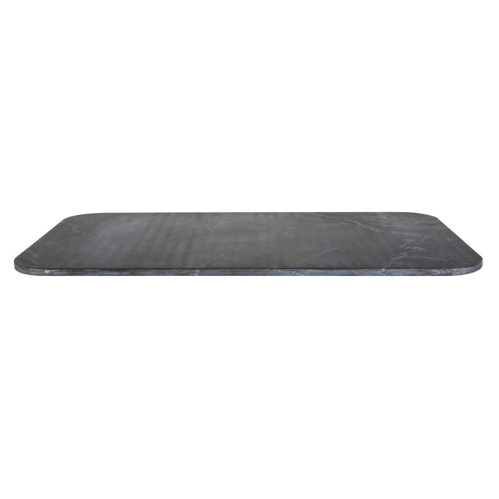 Tablero de mesa profesional rectangular de mármol negro, 4 personas, L. 120 Estilo clásico chic Maisons du monde