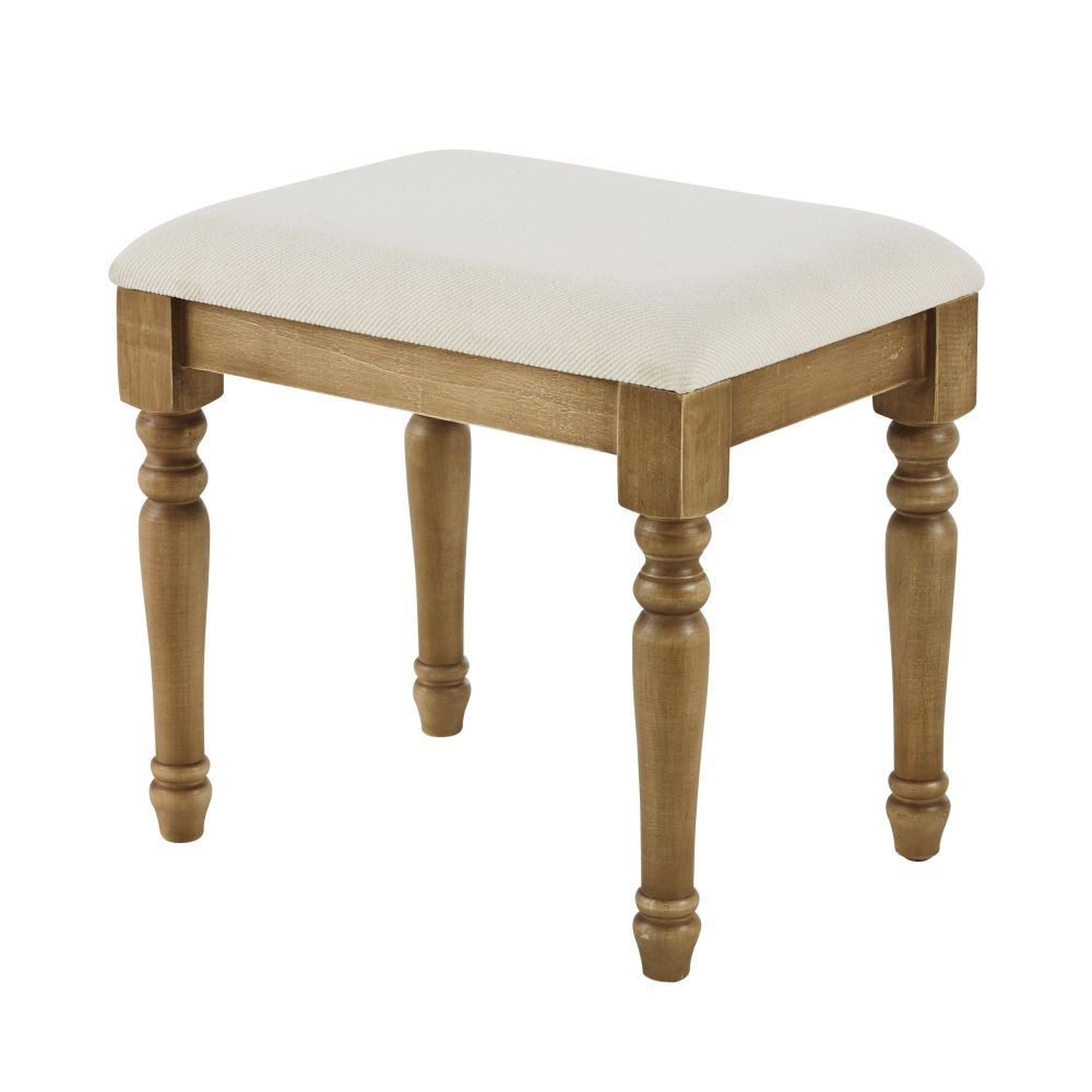 Tabouret beige et marron (photo) Tabouret beige et marron