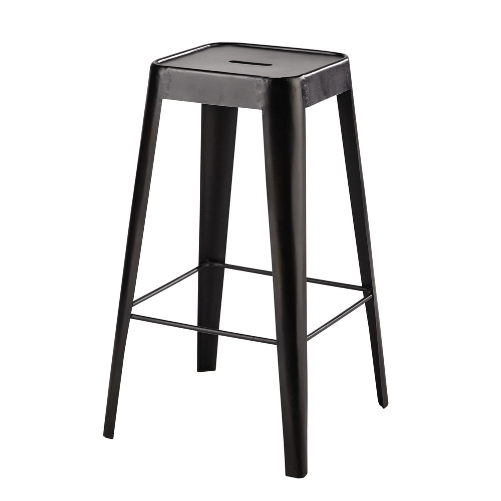 Tabouret de bar en métal noir Tabouret de bar en métal noir