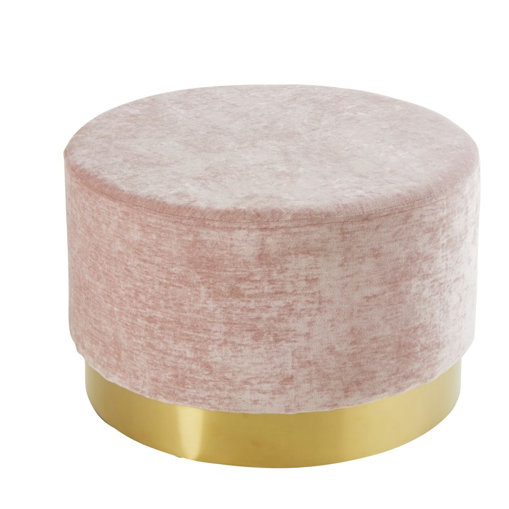 Tabouret en velours rose Tabouret en velours rose