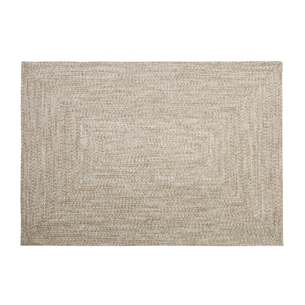 Tapis d'extérieur en polyester recyclé beige 140x200 Tapis d'extérieur en polyester recyclé beige 140x200
