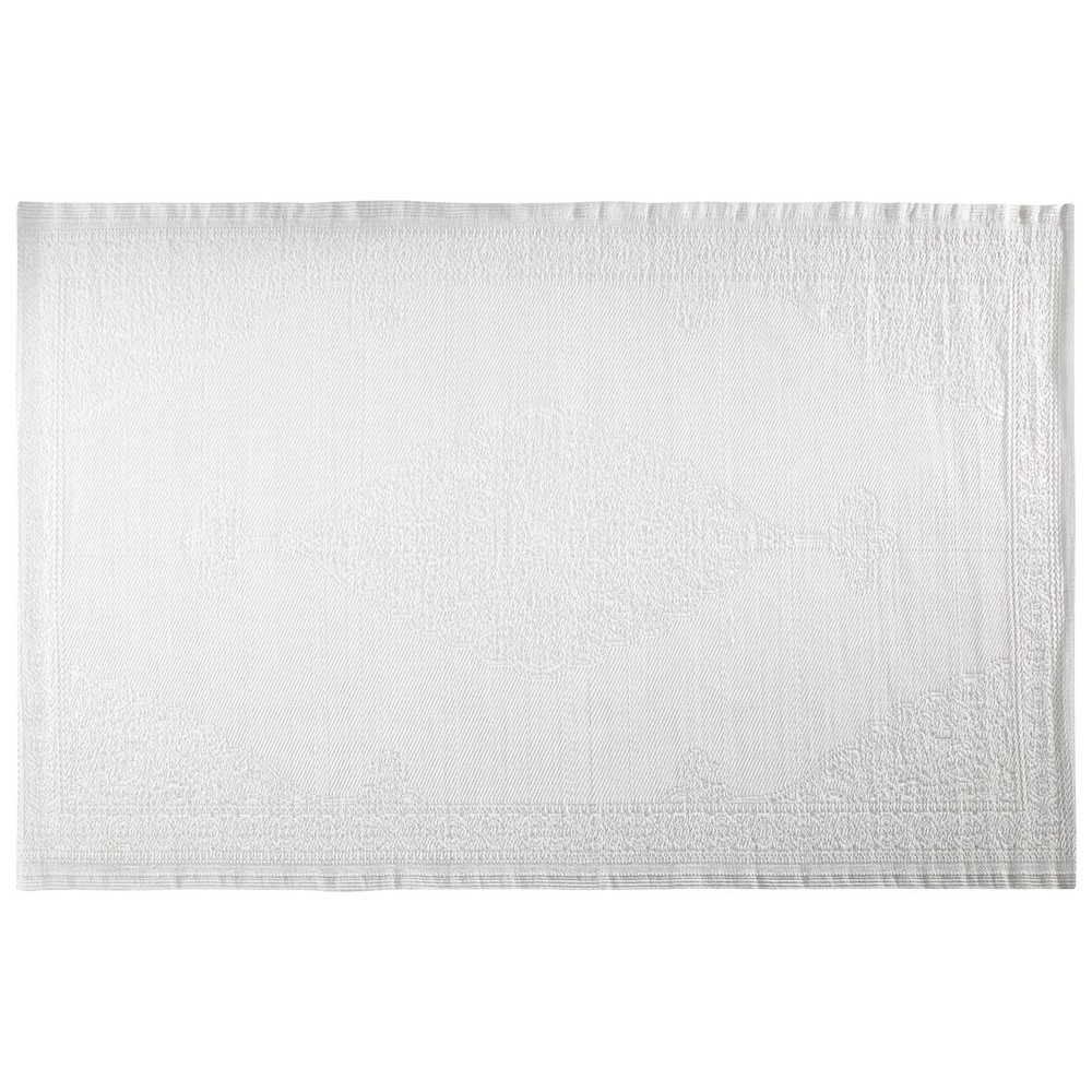 Tapis d'extérieur en polypropylène blanc 180x270