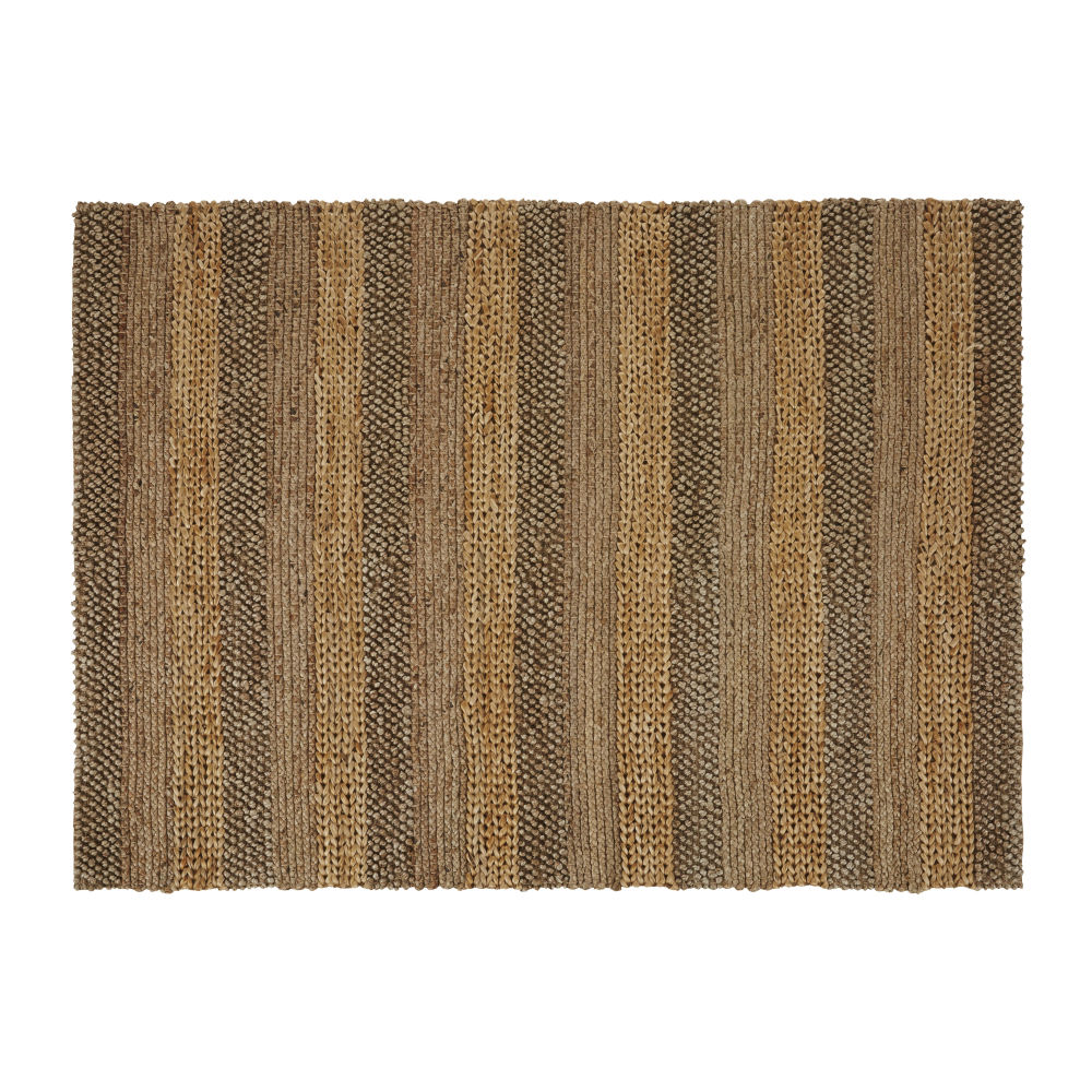 Tapis en jute et coton tissés main beiges et marron 140x200 Tapis en jute et coton tissés main beiges et marron 140x200