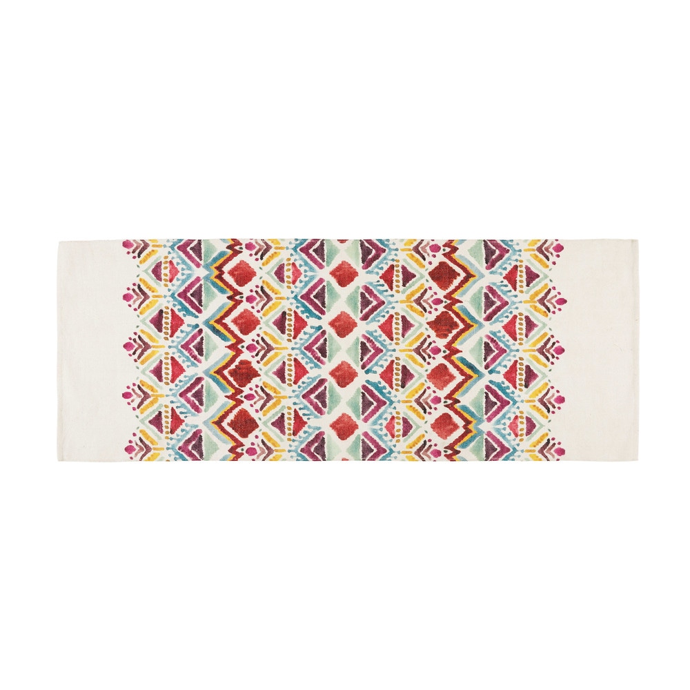 Tapis imprimé ethnique multicolore 80x200 Tapis imprimé ethnique multicolore 80x200
