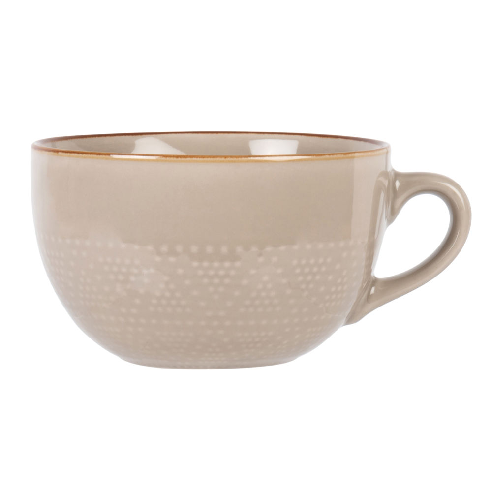 Tasse en faïence beige
