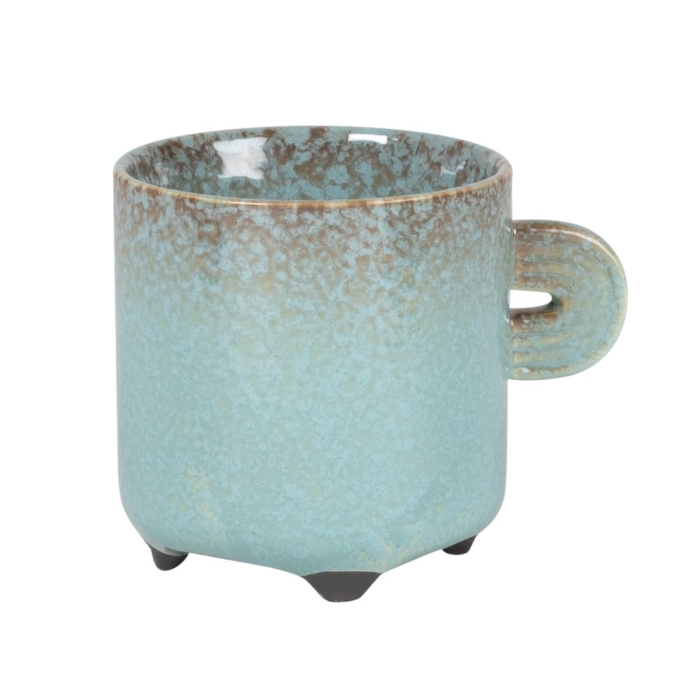 Tasse en porcelaine bleue