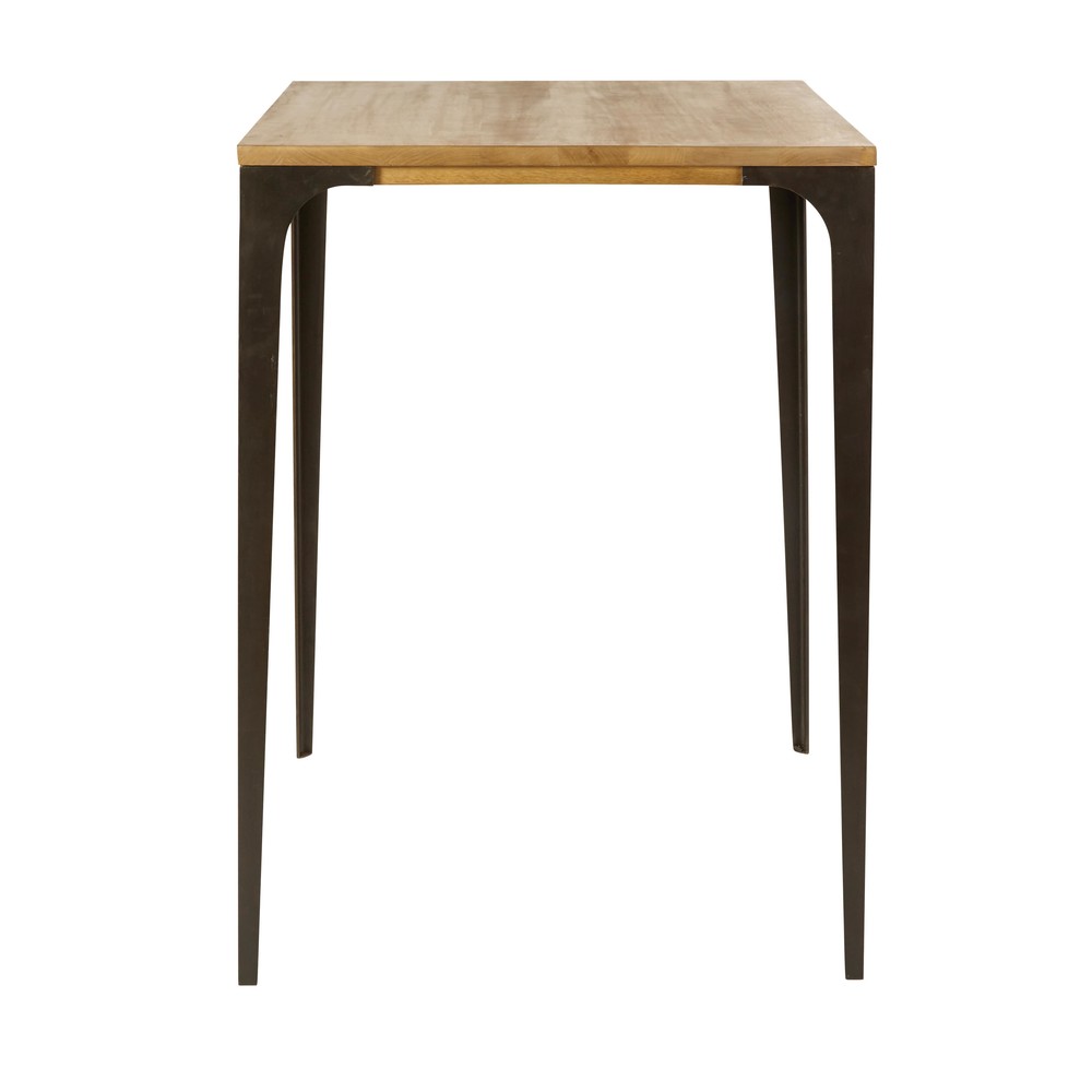 Tavolo alto professionale industriale in legno di mango chiaro, 75 cm - Modello Industriale - - Legno - Maisons du Monde