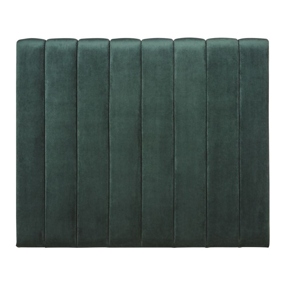 Tête de lit matelassée 160 en velours vert Tête de lit matelassée 160 en velours vert