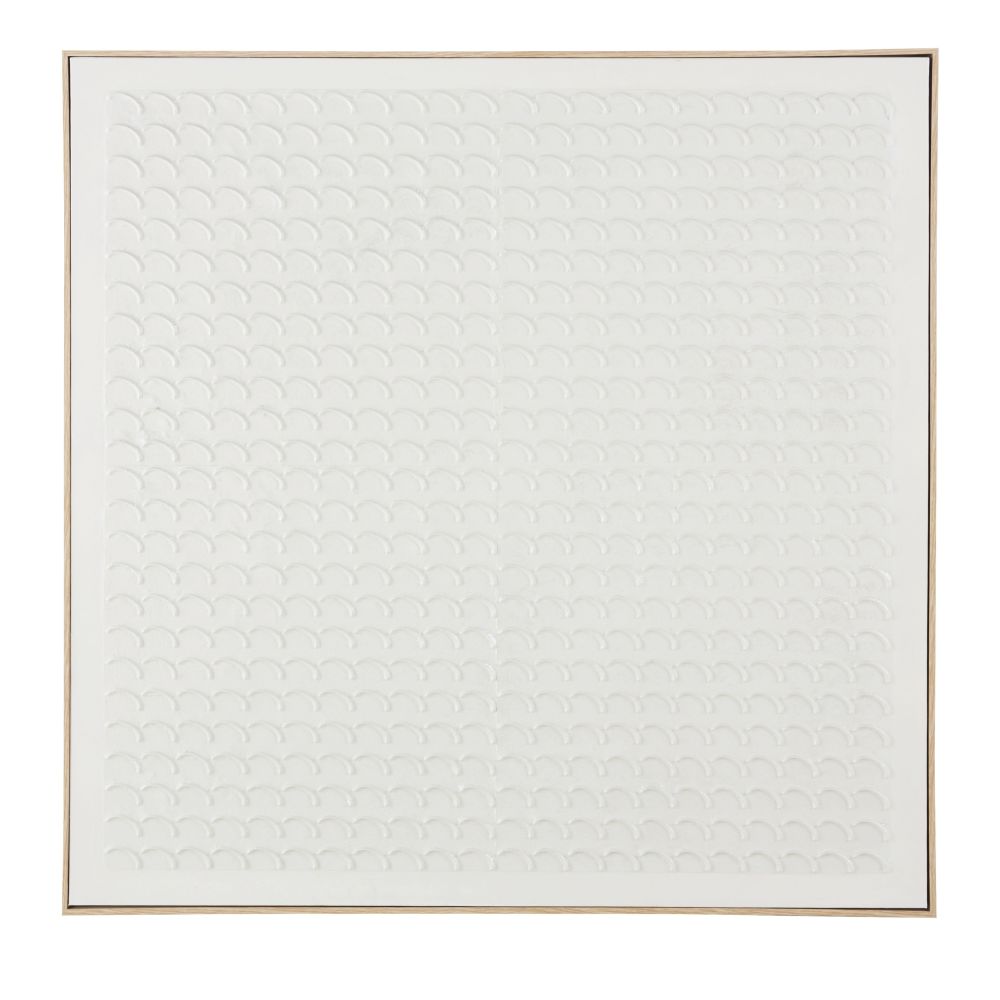 Toile peinte blanche 100x100
