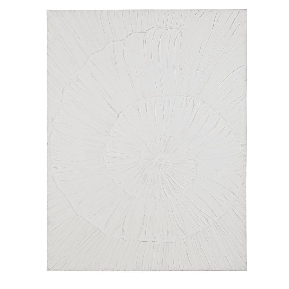 Toile peinte blanche 90x120