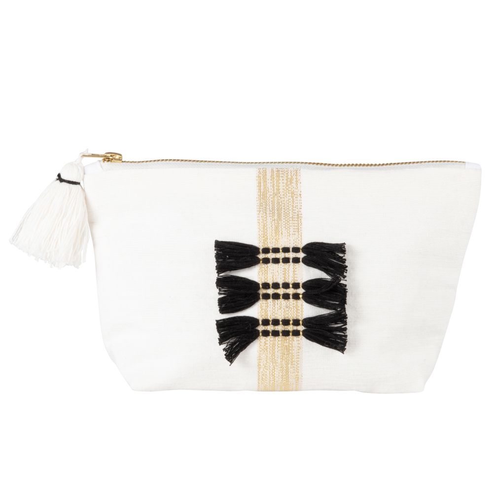 Trousse écrue avec nœuds noirs (photo) Trousse écrue avec nœuds noirs