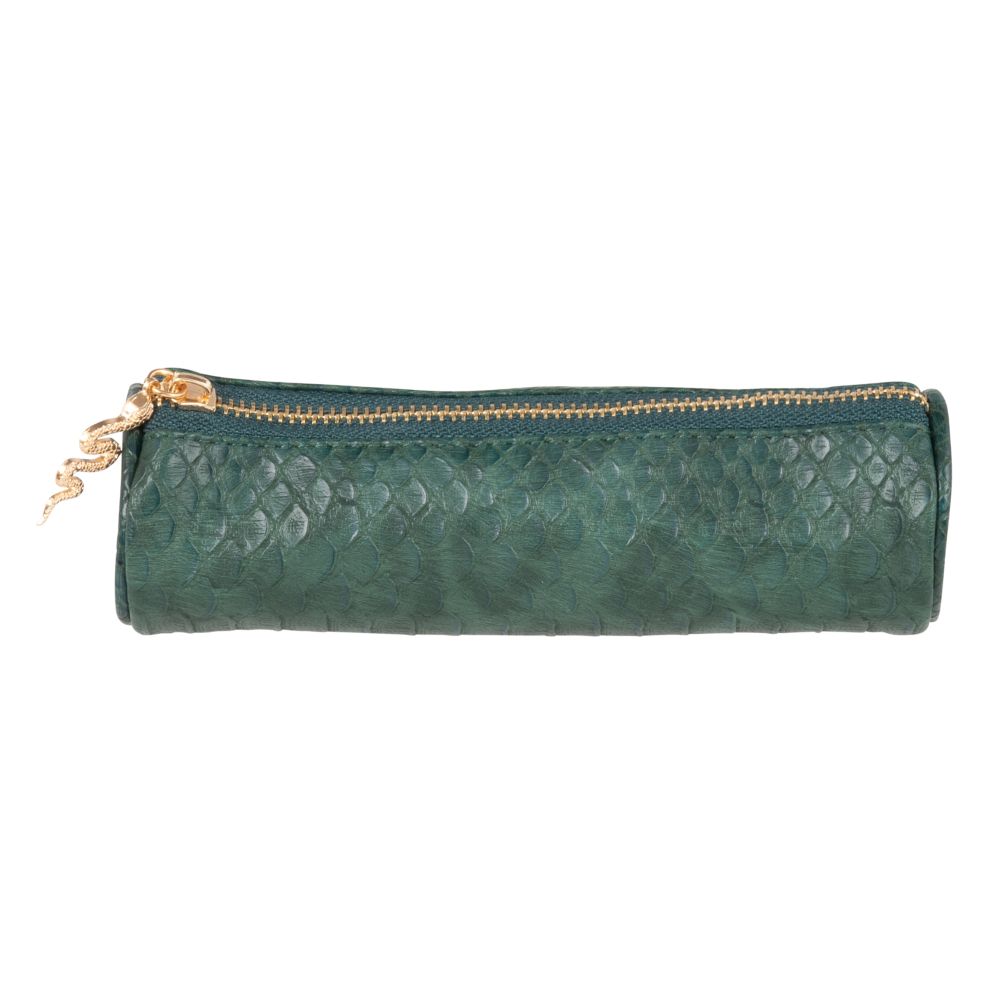 Trousse imitation croco verte Trousse imitation croco verte